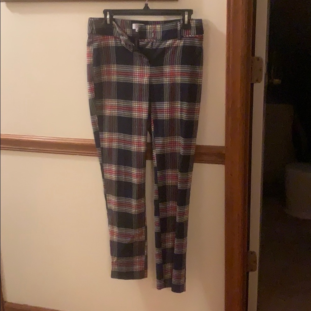 Crown & Ivy, size 2, plaid pants